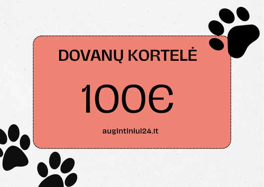 augintiniui24.lt dovanų kortelė €100.00
