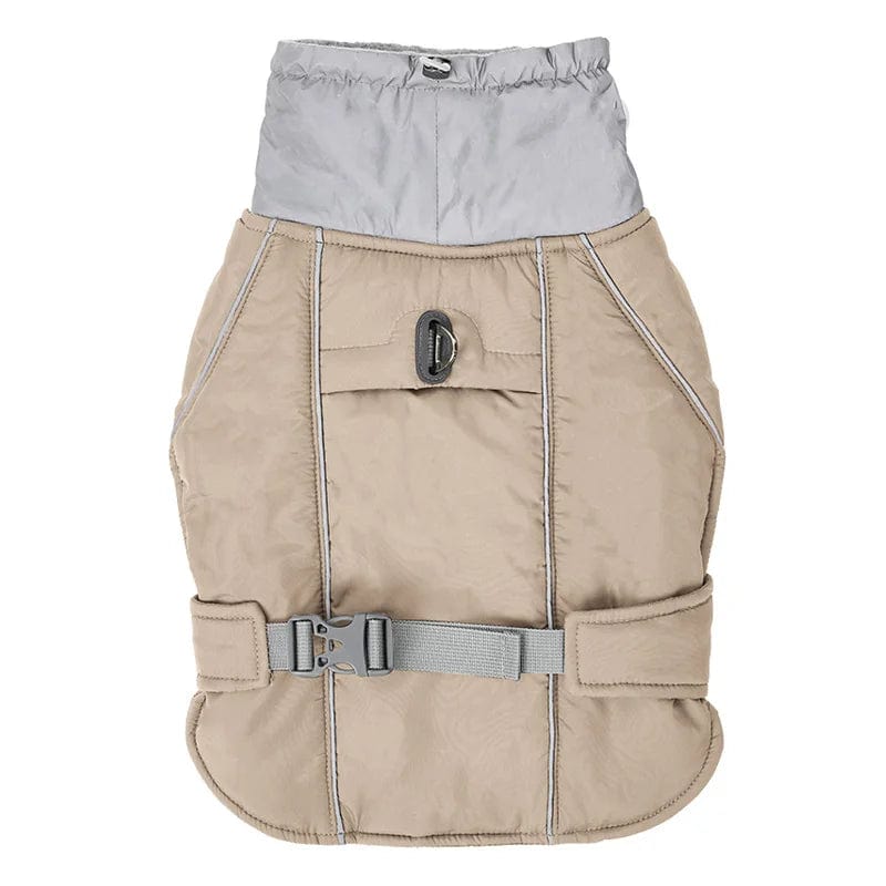 Šilta vidutinių ir didelių šunų liemenė su atšvaitu Beige / S