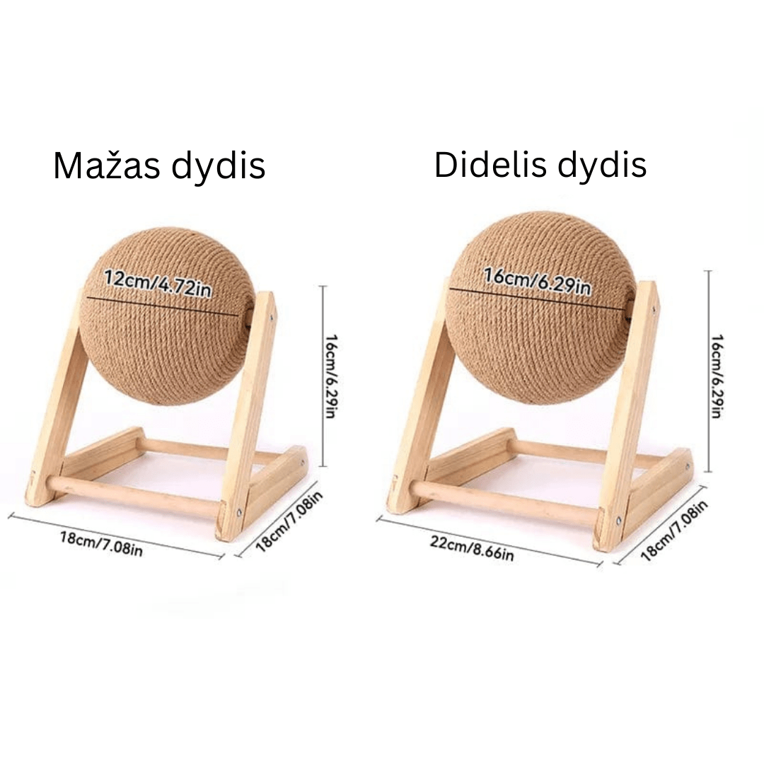 Kačių žaislas - draskyklė ,,Kamuolys"