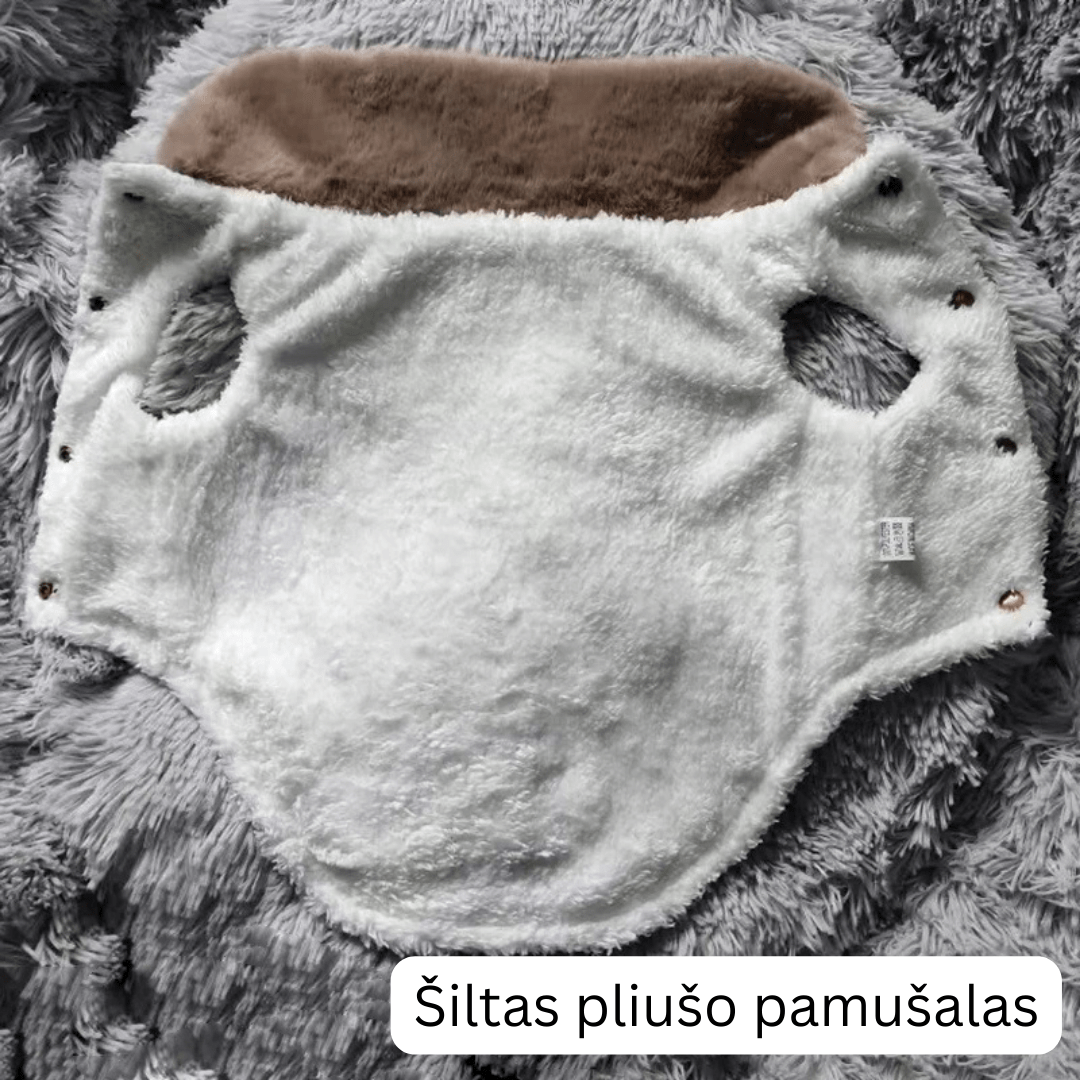 Neperšlampama liemenė su kailiuku
