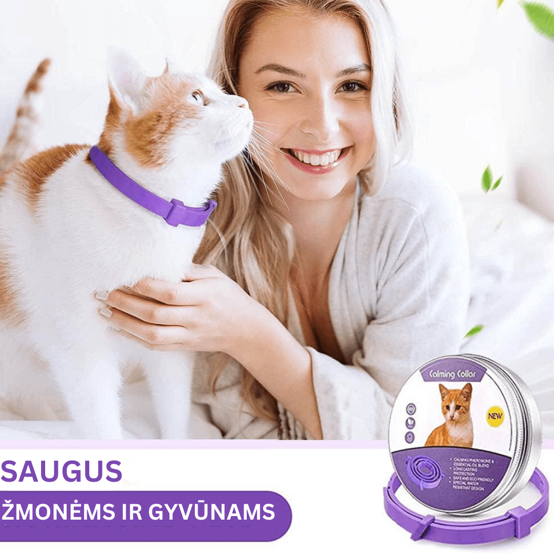 Raminantis ir atpalaiduojantis antkaklis gyvūnams