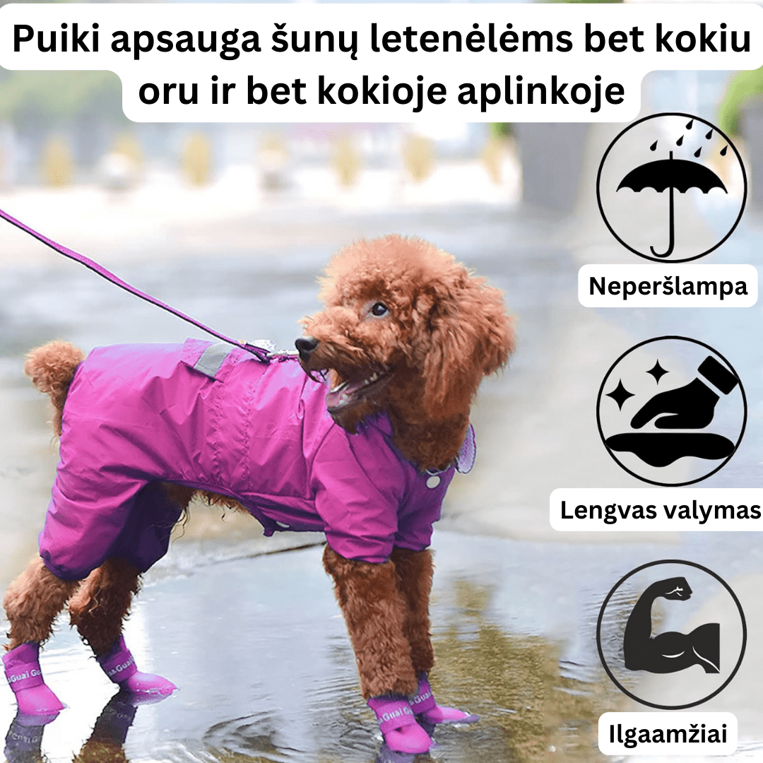 Silikoniniai šunų batukai