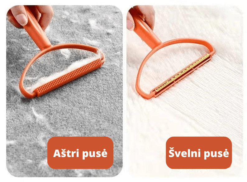 Dvipusis pūkų ir gyvūnų plaukų surinkėjas