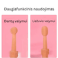 Silikoninis gyvūnų dantų šepetėlis Oranžinė