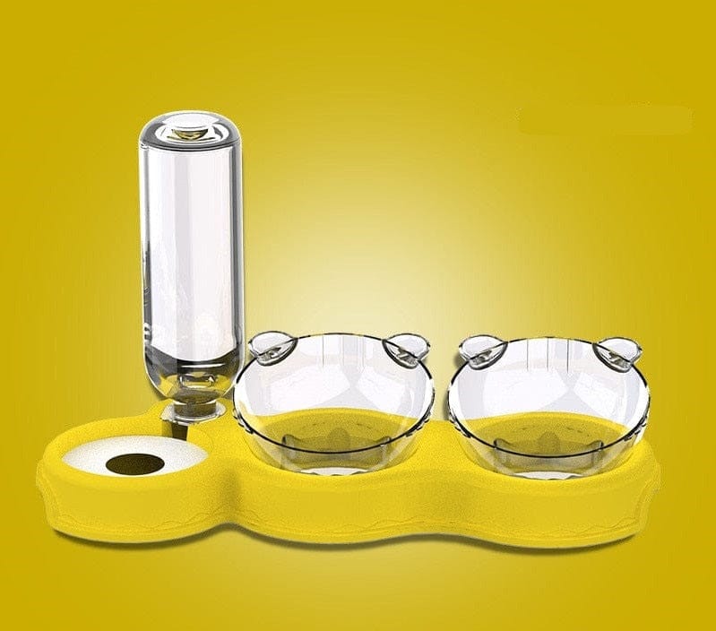 Dubenėlių komplektas 3-in-1 su automatine gertuve A Yellow / China