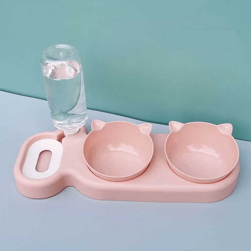 Dubenėlių komplektas 3-in-1 su automatine gertuve D pink / China
