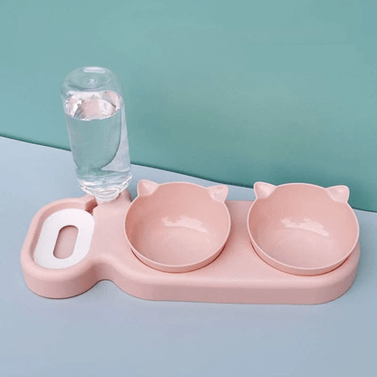 Dubenėlių komplektas 3-in-1 su automatine gertuve D pink / China