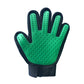 Gyvūnų šukavimo-plaukų surinkimo pirštinė Green left hand