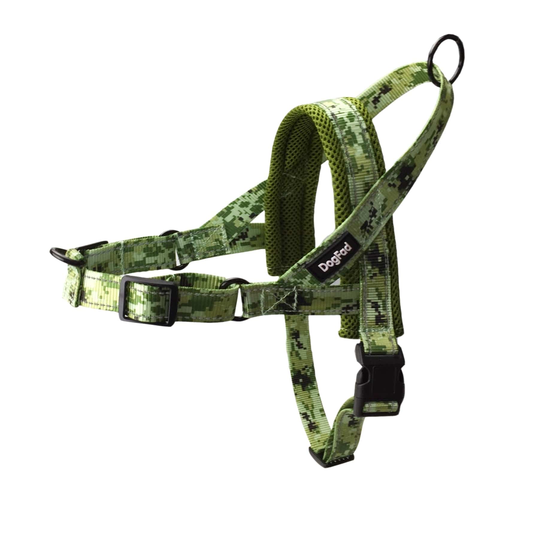 Ergonomiškas nesmaugiantis šunų antkaklis Jungle camouflage / S