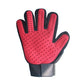 Gyvūnų šukavimo-plaukų surinkimo pirštinė Red right hand