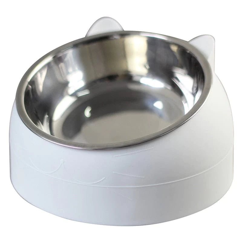 Žaismingas katės maisto dubenėlis white / 200ML