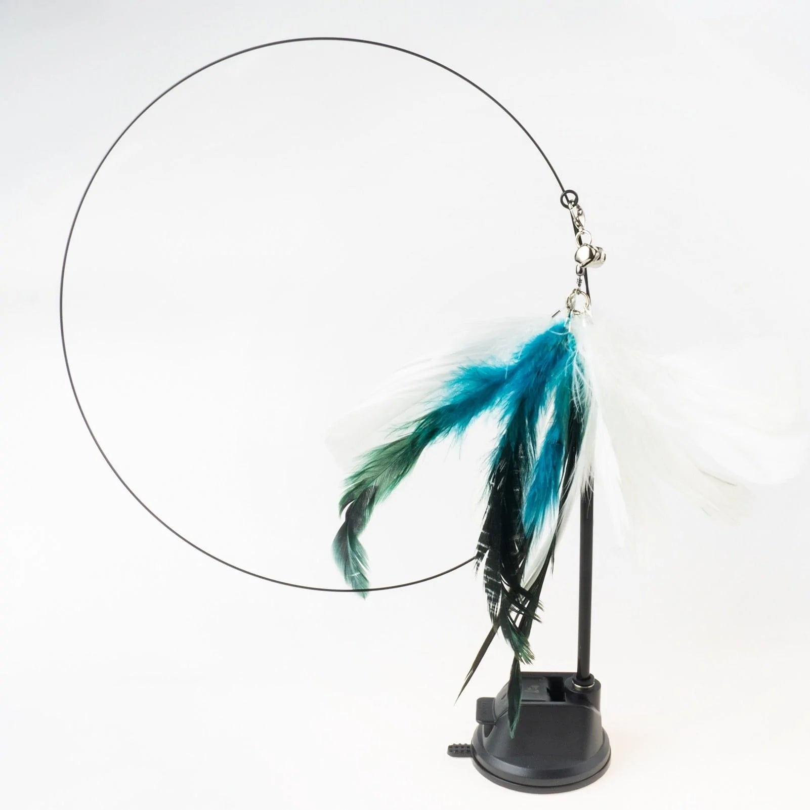 Judantis katės žaislas-gaudyklė WhiteBlueFeather Set